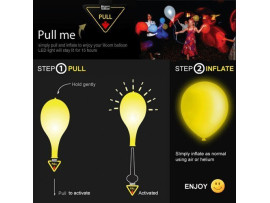 Chocozone Set of 25 Printed LED Balloons for Party Balloons for Birthday Balloons for Decoration ( Printed Birthday Balloons Assorted)